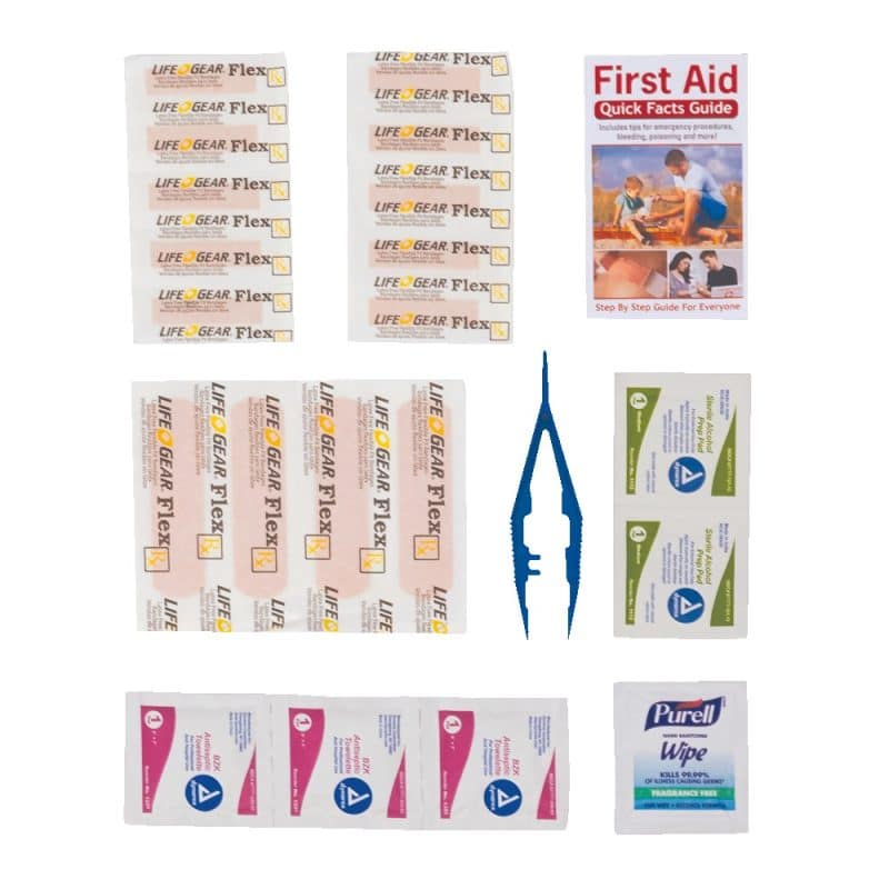 First Aid Kit In A Zippered Clear Nylon Bag - 5