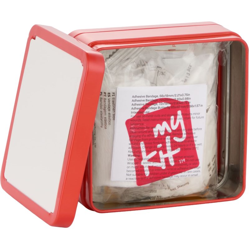 30-Piece First Aid Kit with Tin Case - 9